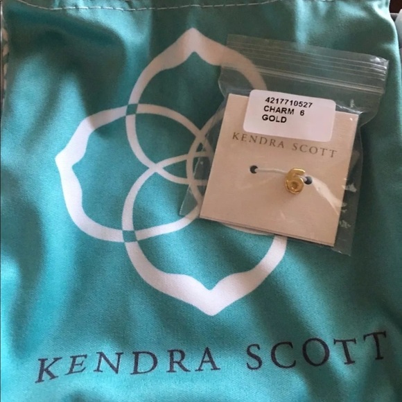 ❤️HOST PICK❤️ Kendra Scott Gold number charm - Picture 2 of 3